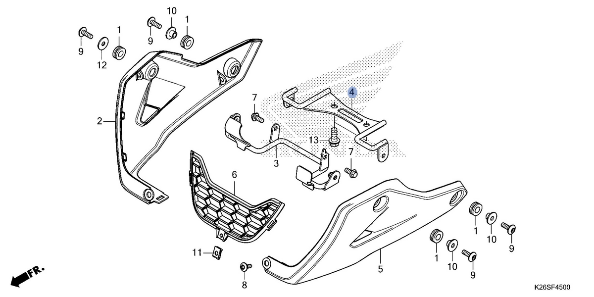 Honda OEM part 64423-K26-M00