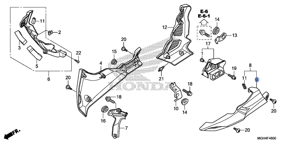 Honda OEM part 64460-MGH-640ZC