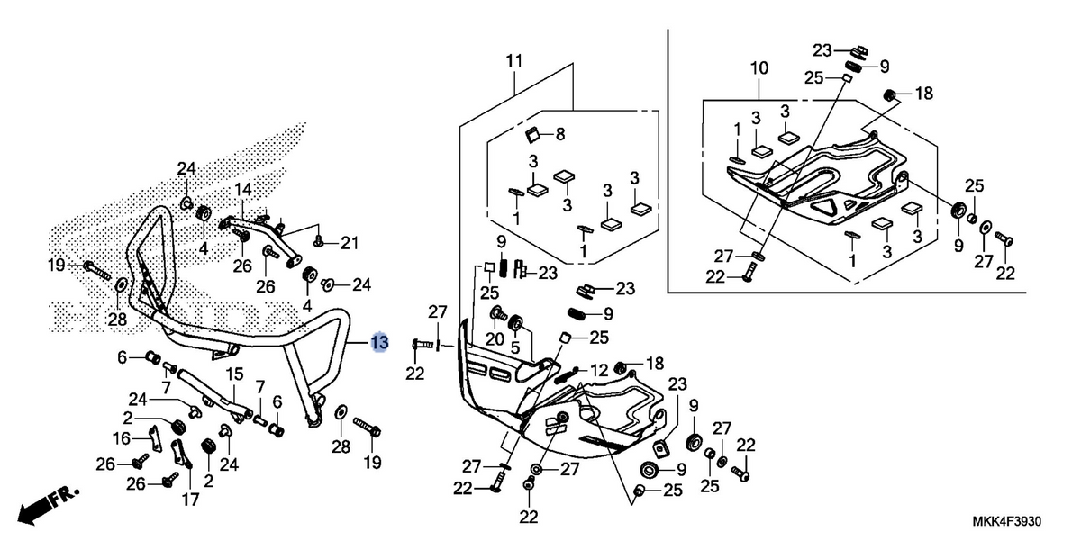 Honda OEM part 64460-MKK-D20