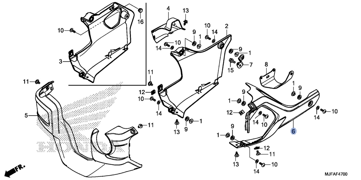 Honda OEM part 64461-MJF-A00