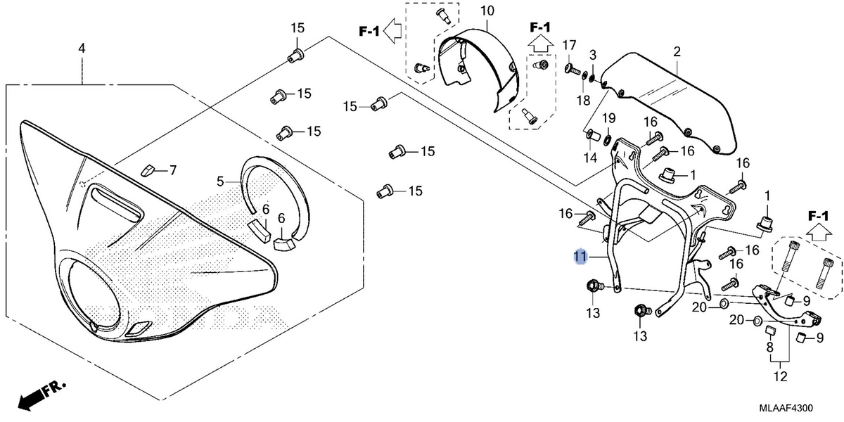 Honda OEM part 64501-MLA-A30