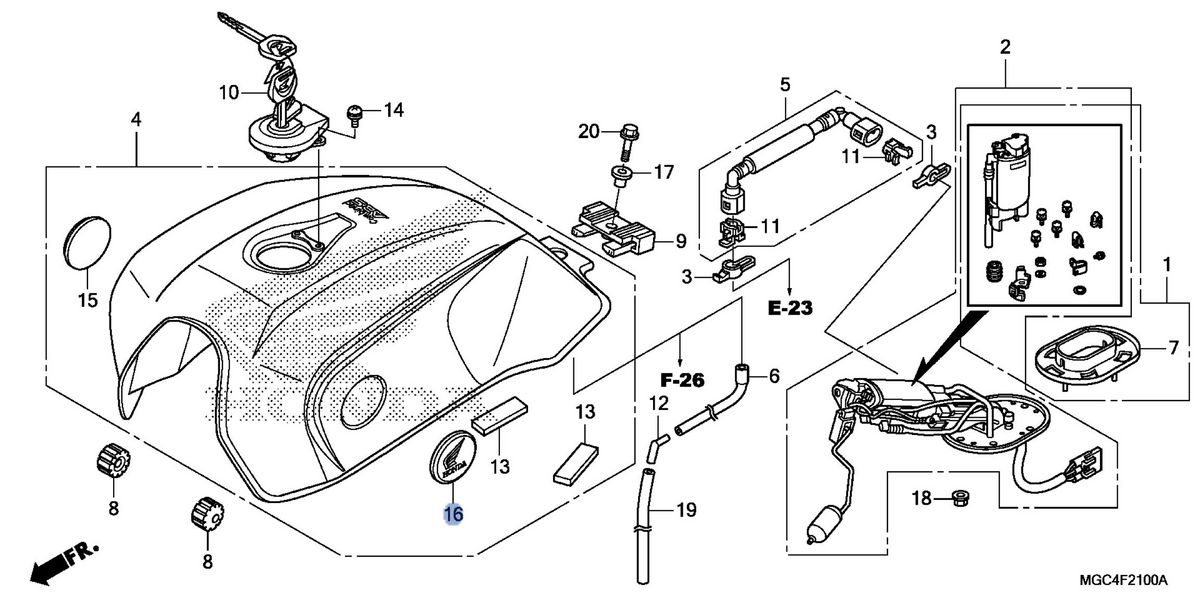 Honda OEM part 64508-MFL-000