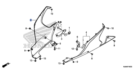 Honda OEM part 64520-MJM-D00ZA