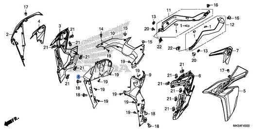Honda OEM part 64521-MKS-E00