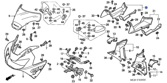 Honda OEM part 64593-MCJ-670ZA