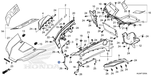 Honda OEM part 66303-HL6-A00