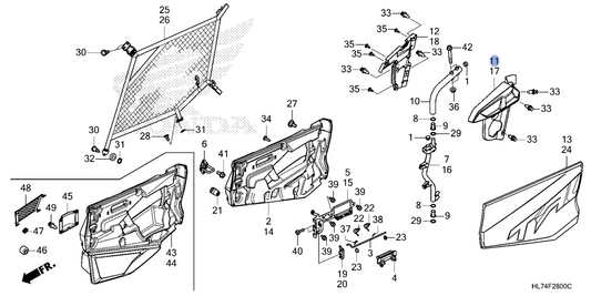 Honda OEM part 67116-HL7-A20