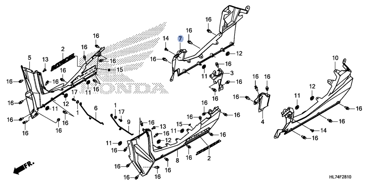 Honda OEM part 71330-HL7-A20
