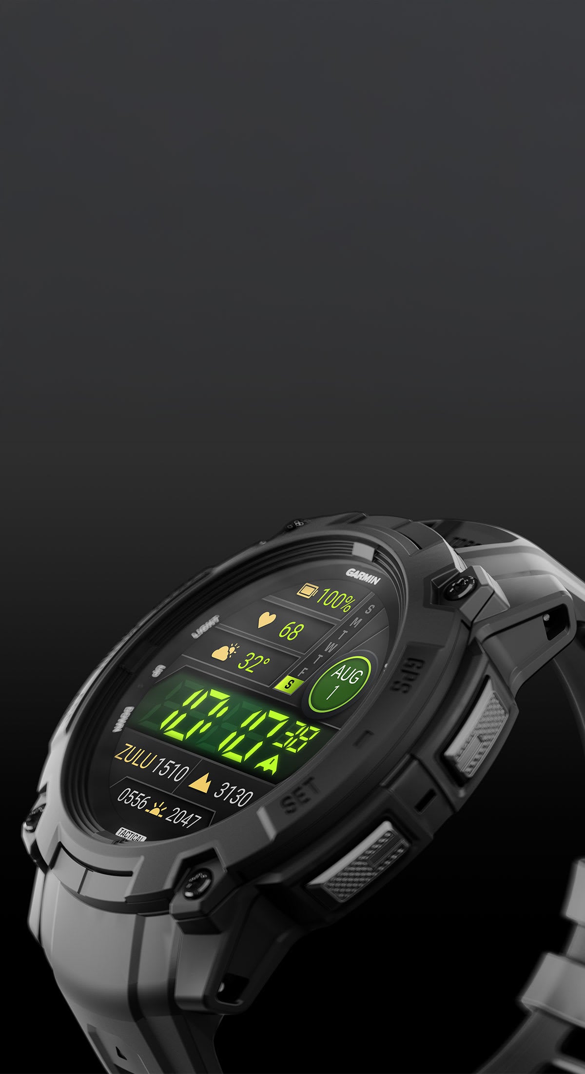 Instinct® 3 – 50 mm, AMOLED, Tactical Edition 010-03020-50