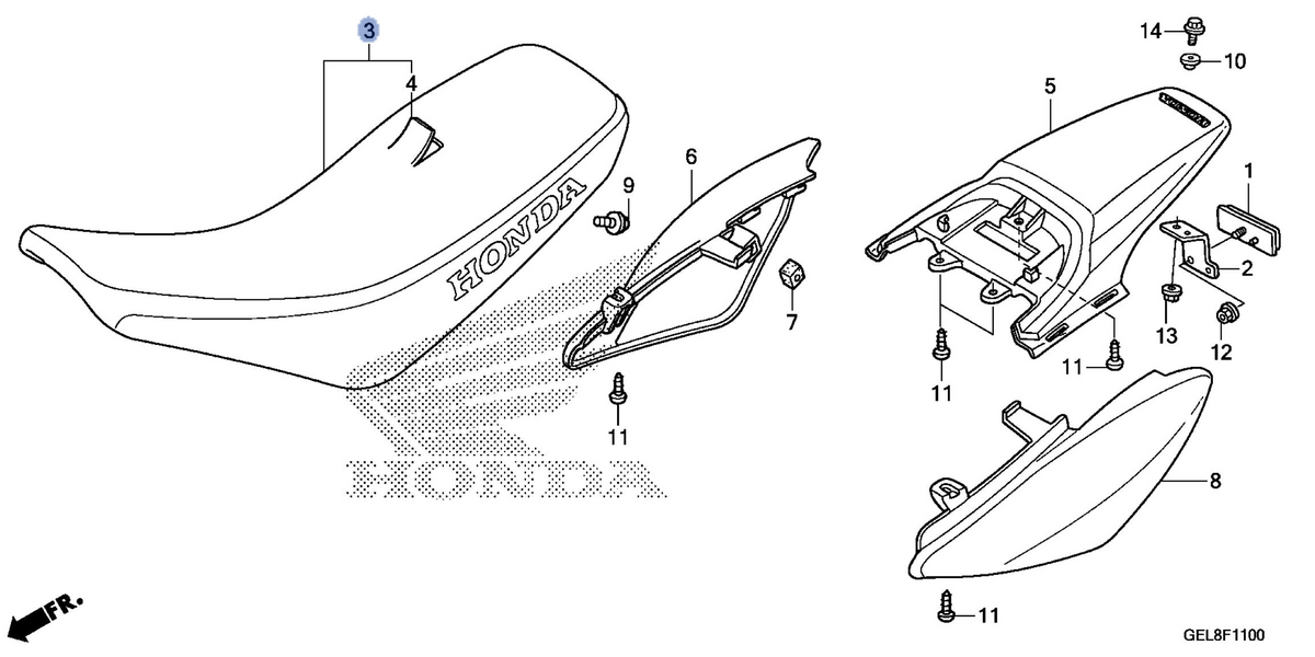 Honda OEM part 77100-GEL-A80ZA