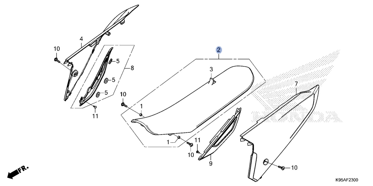 Honda OEM part 77100-K95-AC2ZA