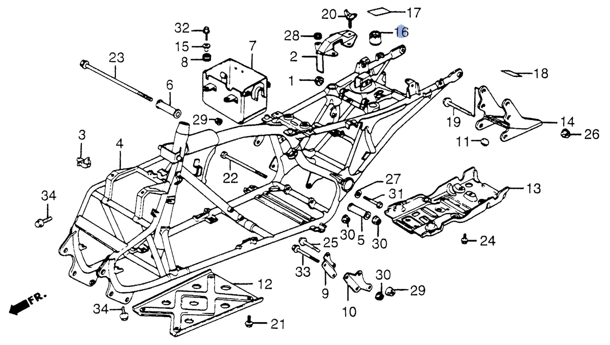 Honda OEM part 77207-HA0-000