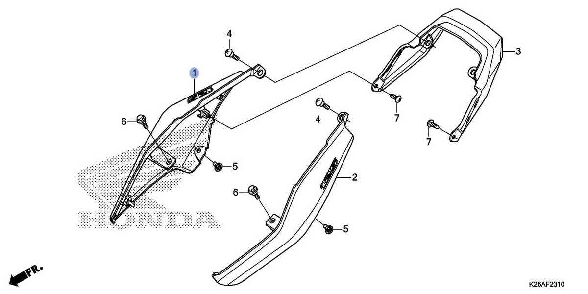 Honda OEM part 77210-K26-B40ZC