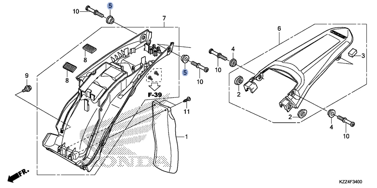 Honda OEM part 77224-KZZ-900