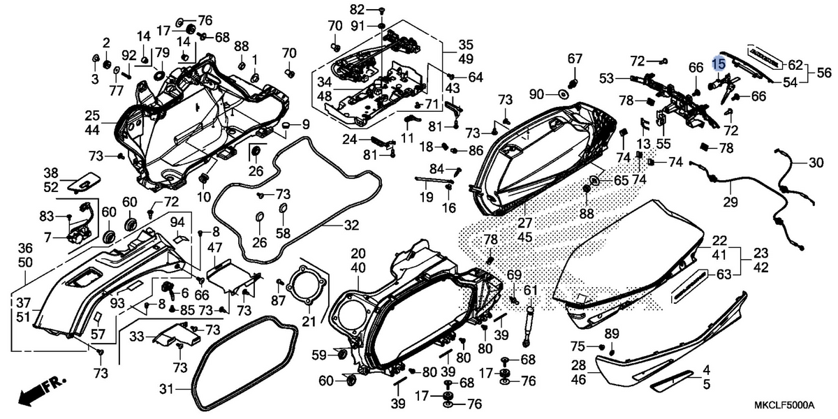 Honda OEM part 77234-MKC-A01