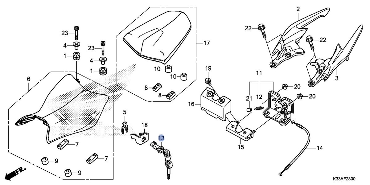 Honda OEM part 77239-KVB-900