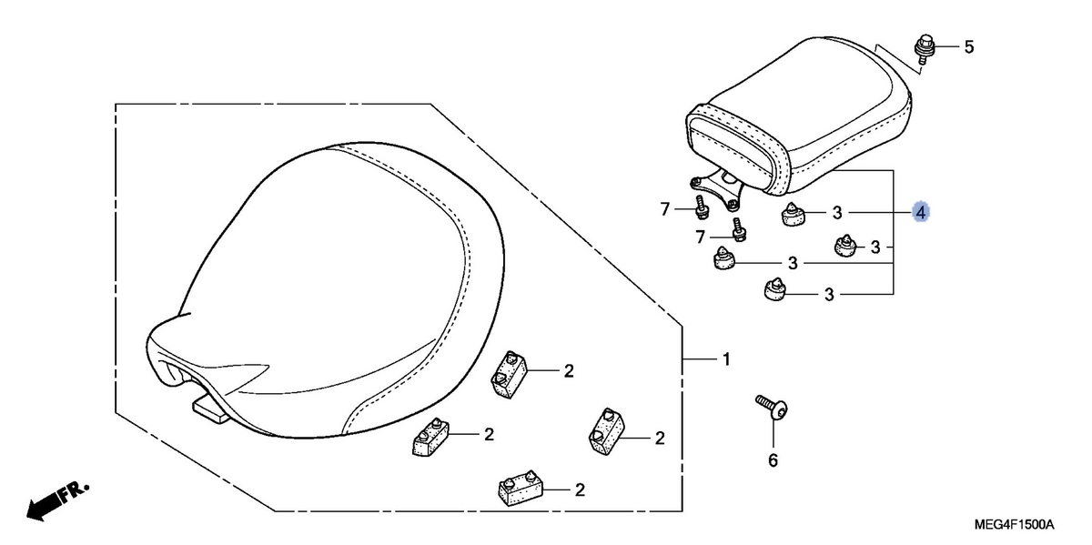 Honda OEM part 77300-MEG-G10ZA