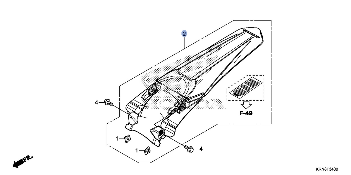 Honda OEM part 80010-MEN-B10ZA