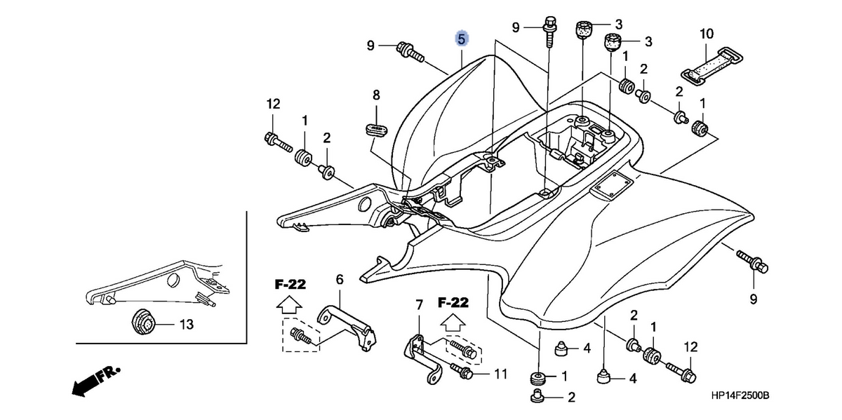 Honda OEM part 80100-HP1-A00ZA