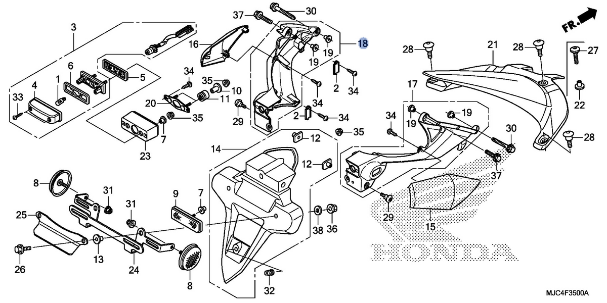 Honda OEM part 80116-MJC-A00