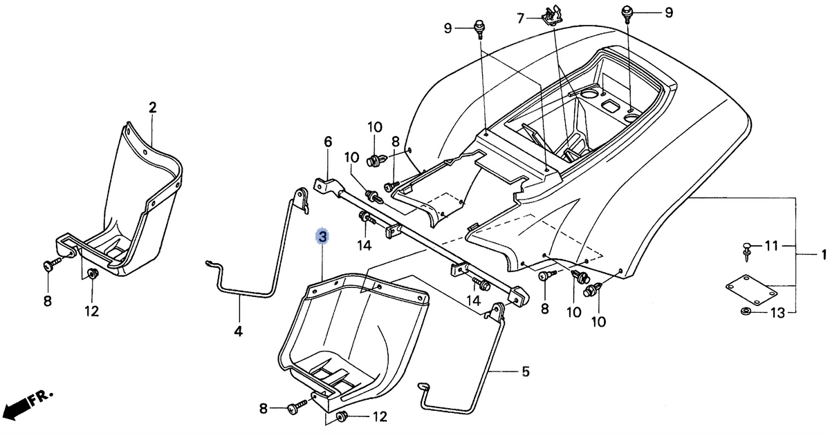 Honda OEM part 80122-HF7-000ZB