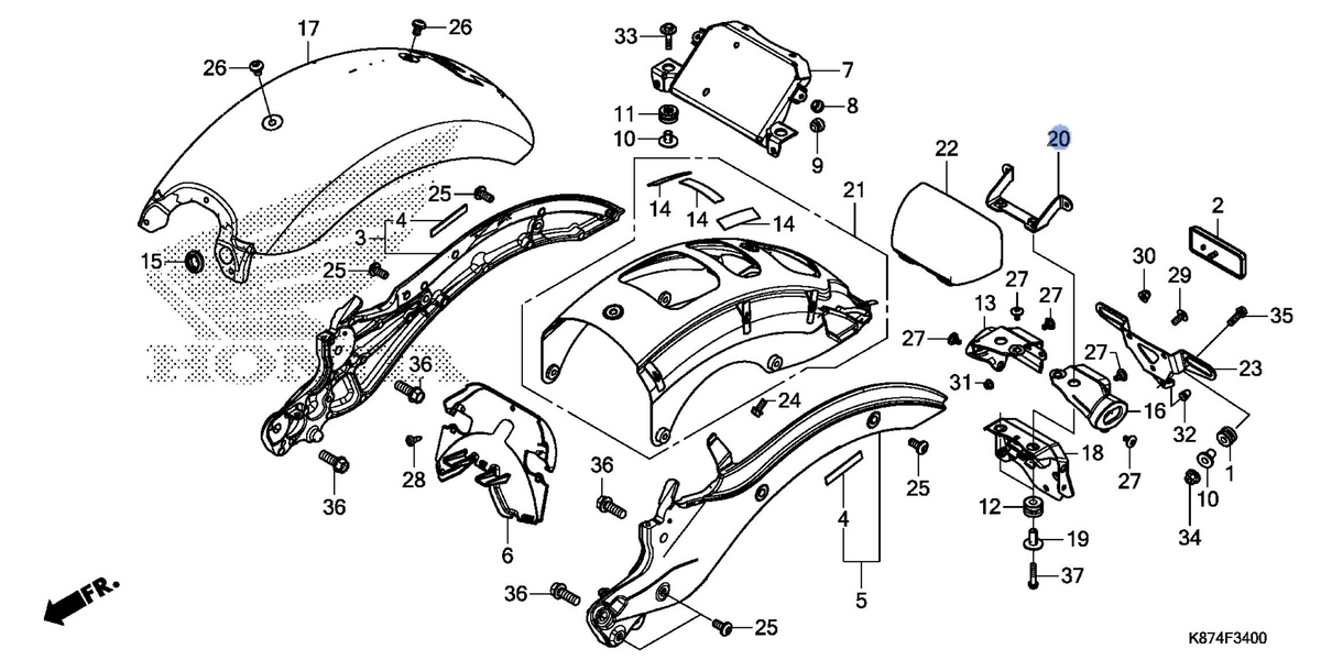 Honda OEM part 80128-K87-A00