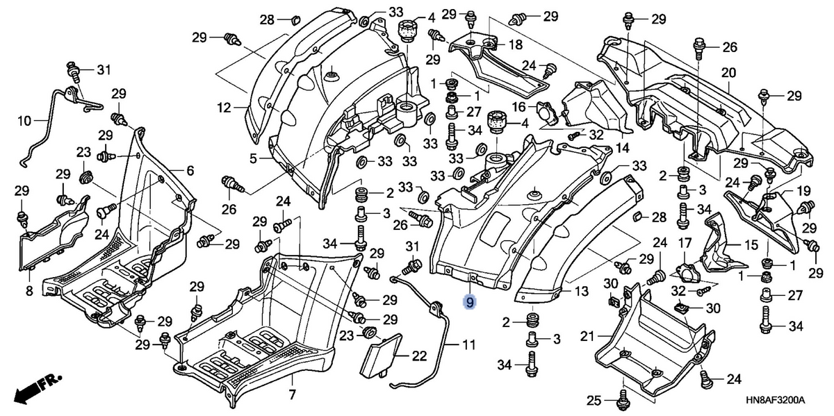 Honda OEM part 80200-HN8-B40ZA