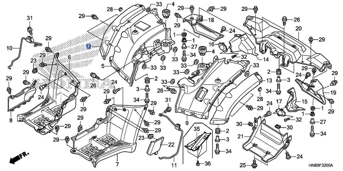 Honda OEM part 80220-HN8-000ZA
