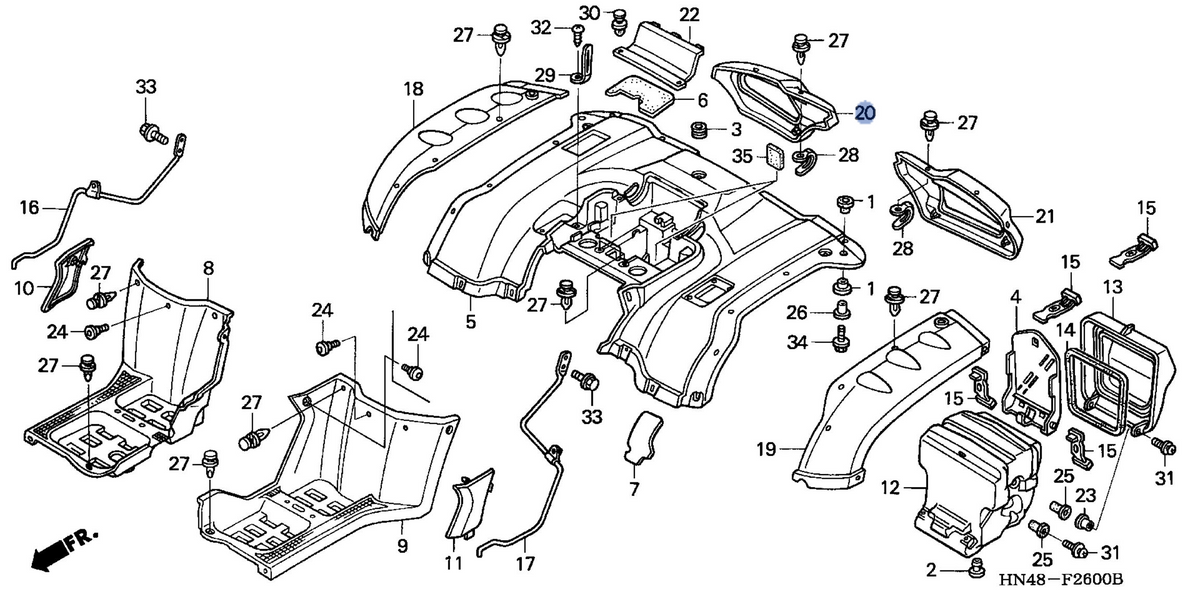 Honda OEM part 80250-HN7-000ZA
