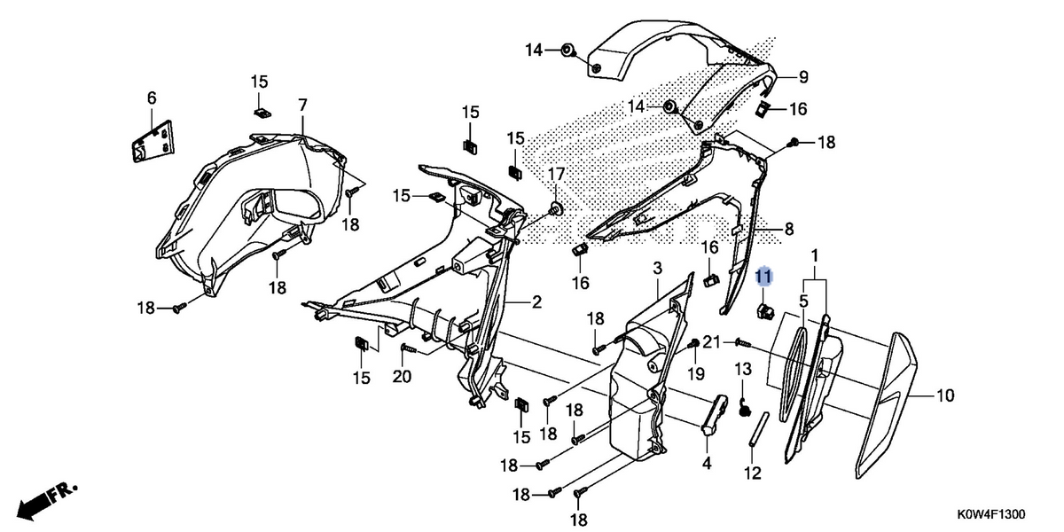 Honda OEM part 81142-K01-901