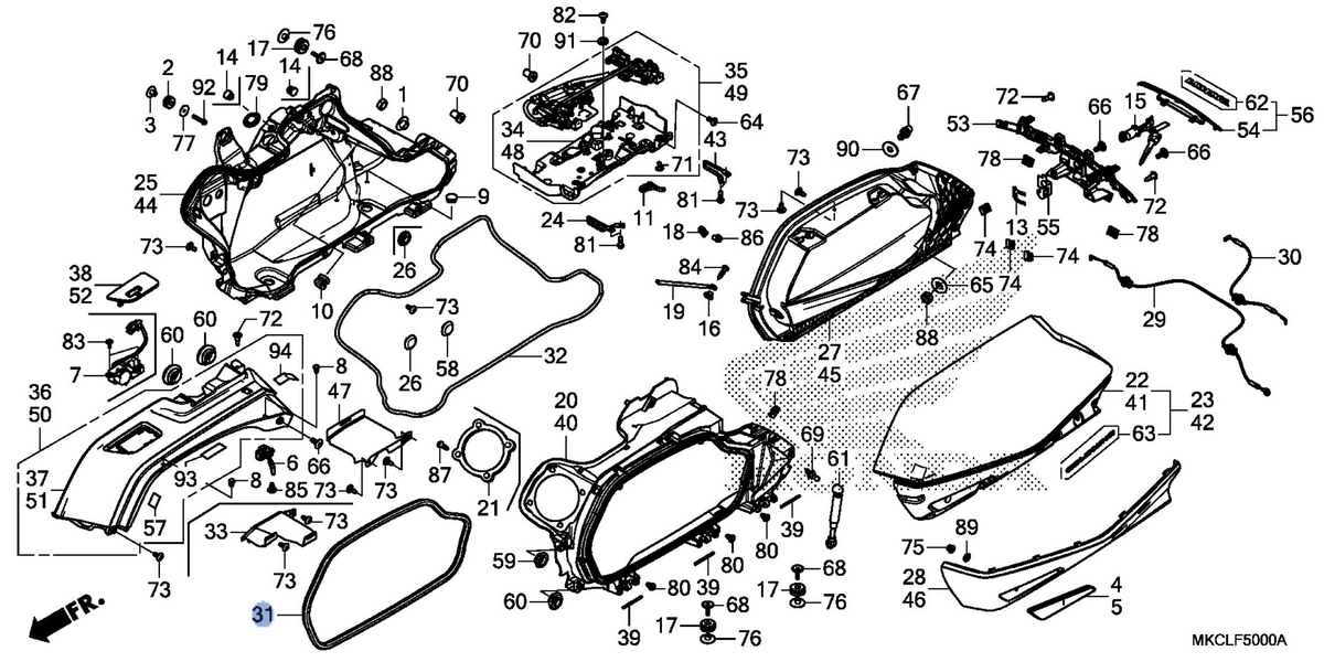 Honda OEM part 81350-MKC-A00