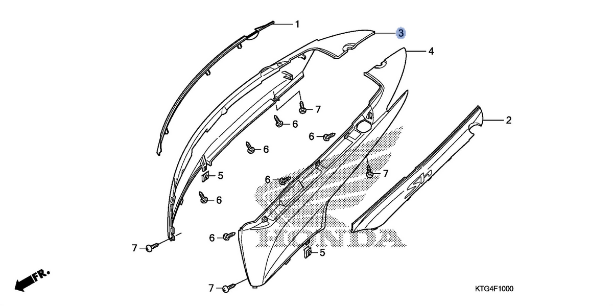 Honda OEM part 83500-KTF-980ZC