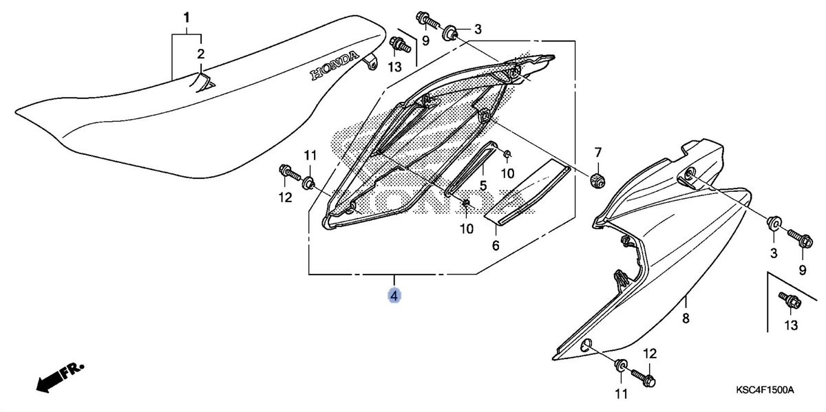 Honda OEM part 83510-KSC-000
