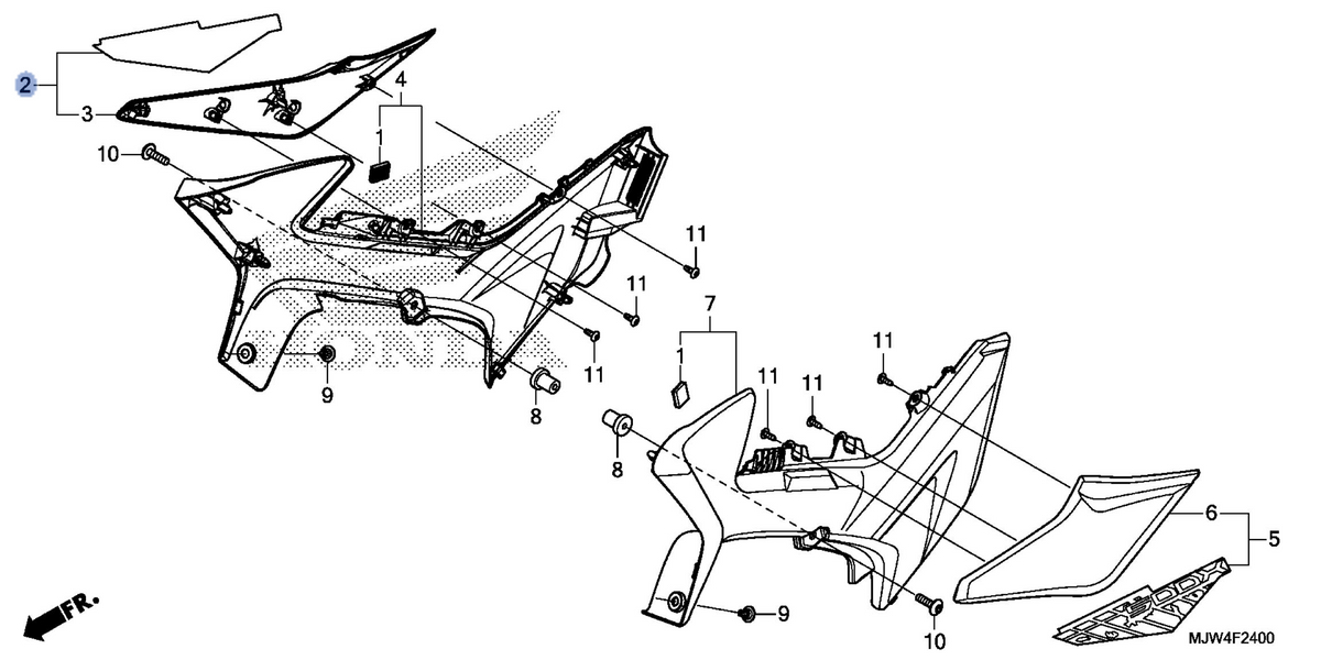 Honda OEM part 83510-MJW-DZ0ZC