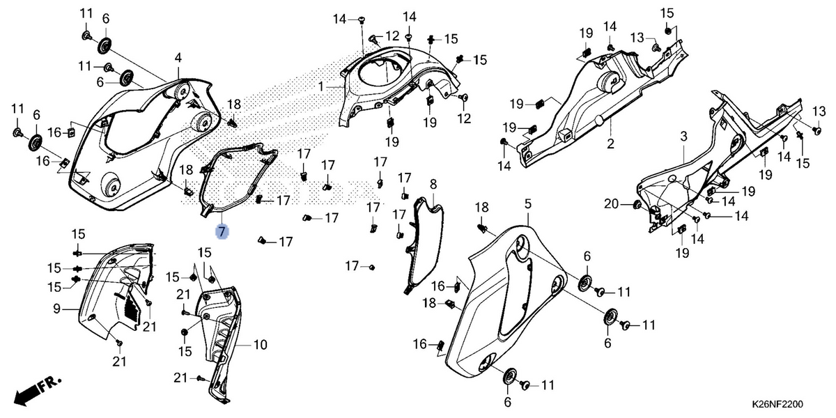 Honda OEM part 83544-K26-GD0ZA