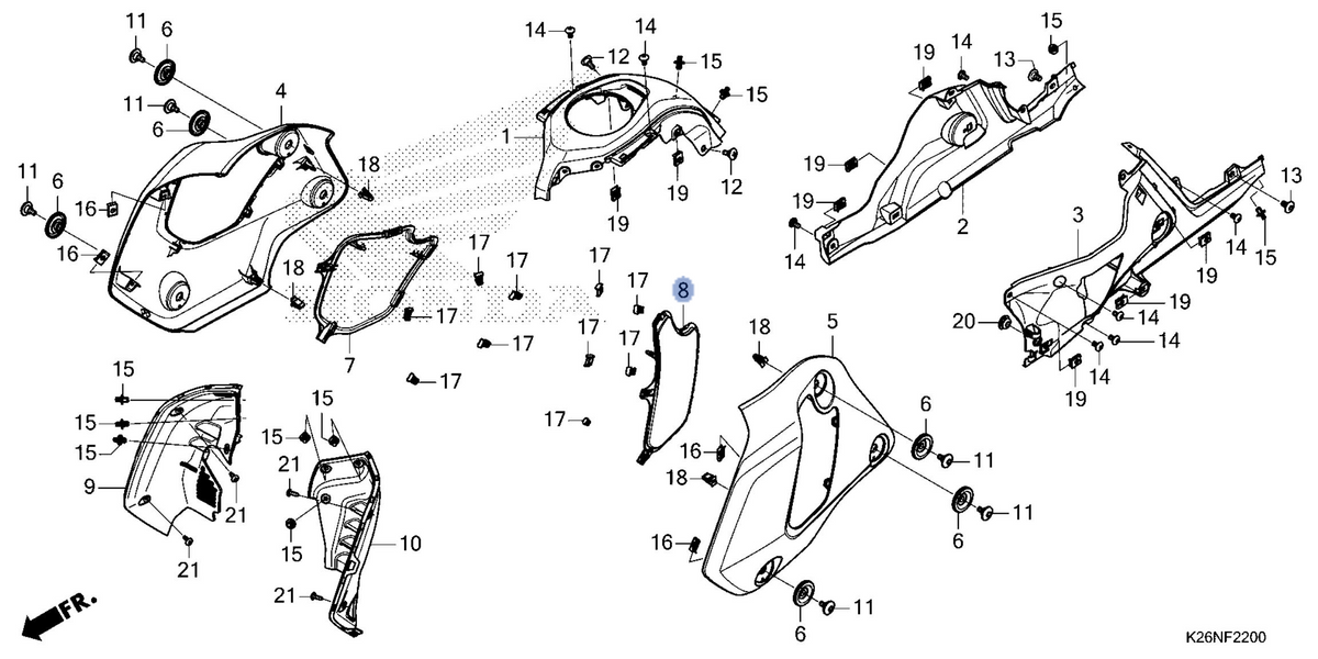 Honda OEM part 83554-K26-GD0ZB