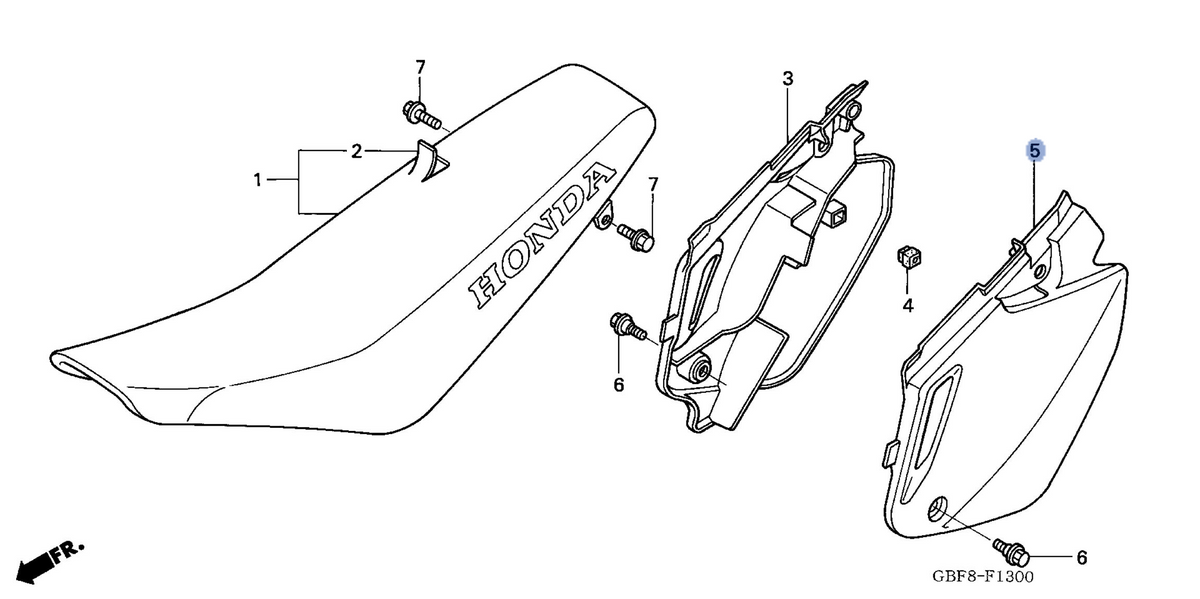 Honda OEM part 83610-GBF-K00ZA