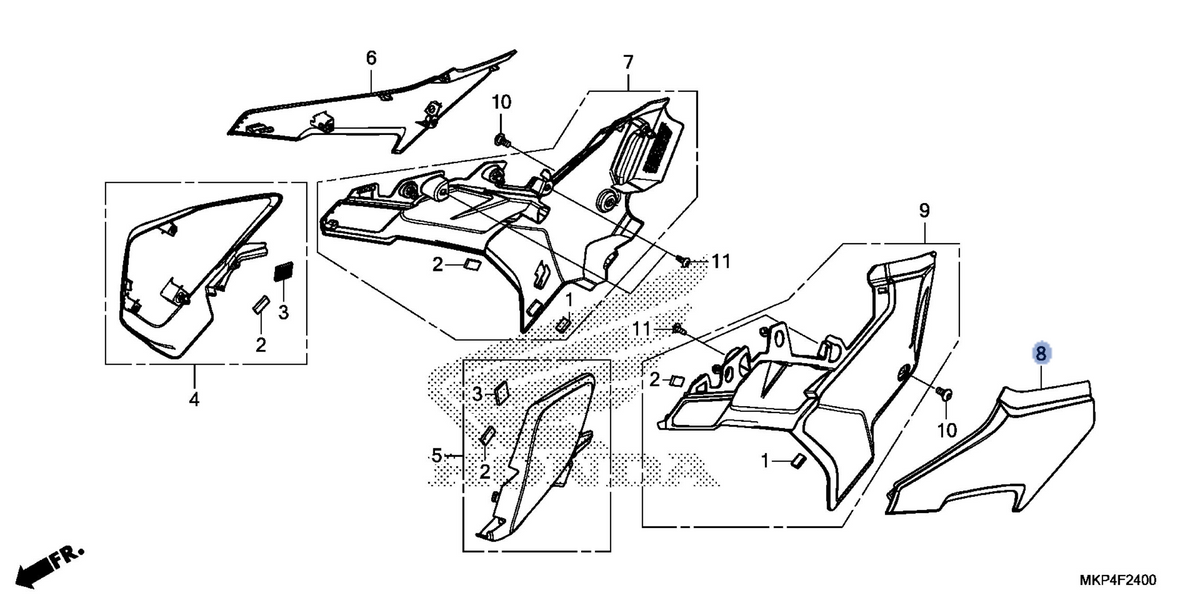 Honda OEM part 83611-MKP-J80ZH