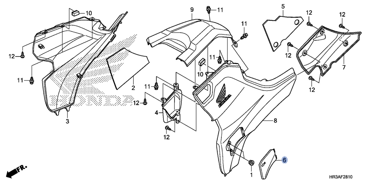 Honda OEM part 83653-HR3-A20ZD