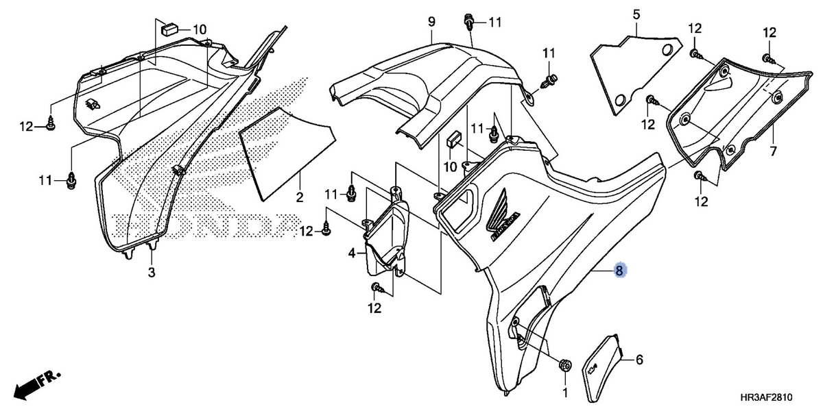 Honda OEM part 83655-HR3-A20ZC