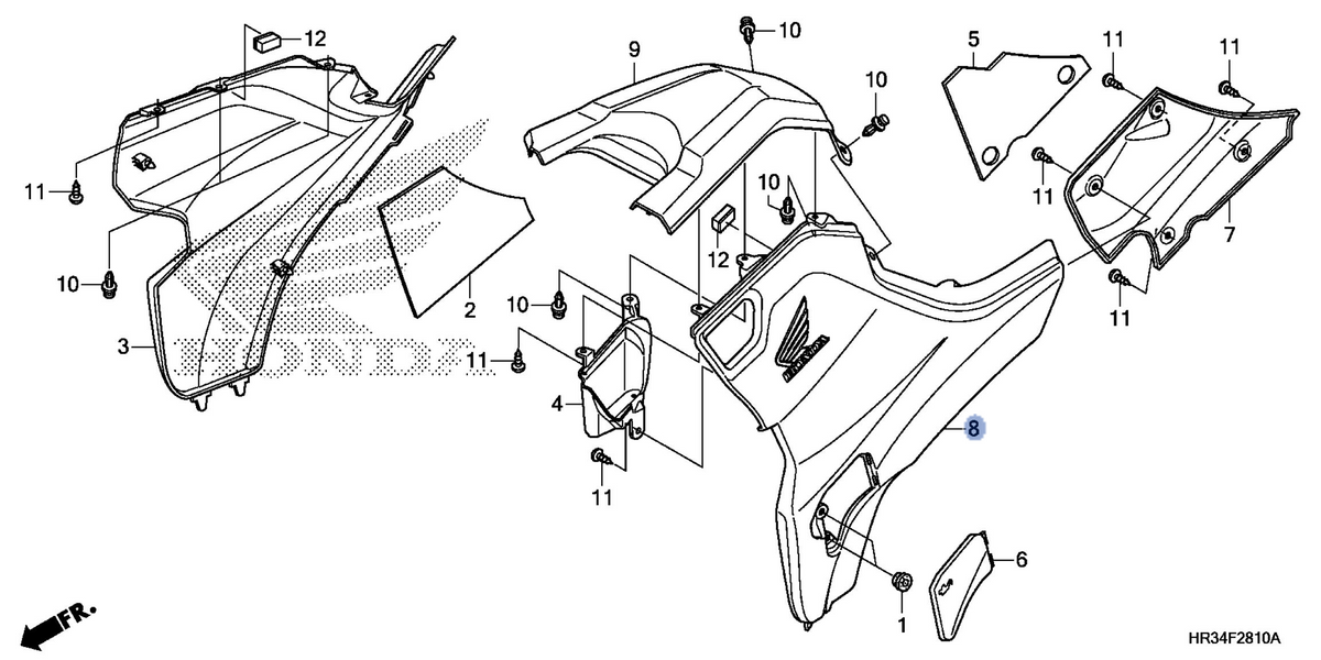 Honda OEM part 83655-HR3-A20ZJ