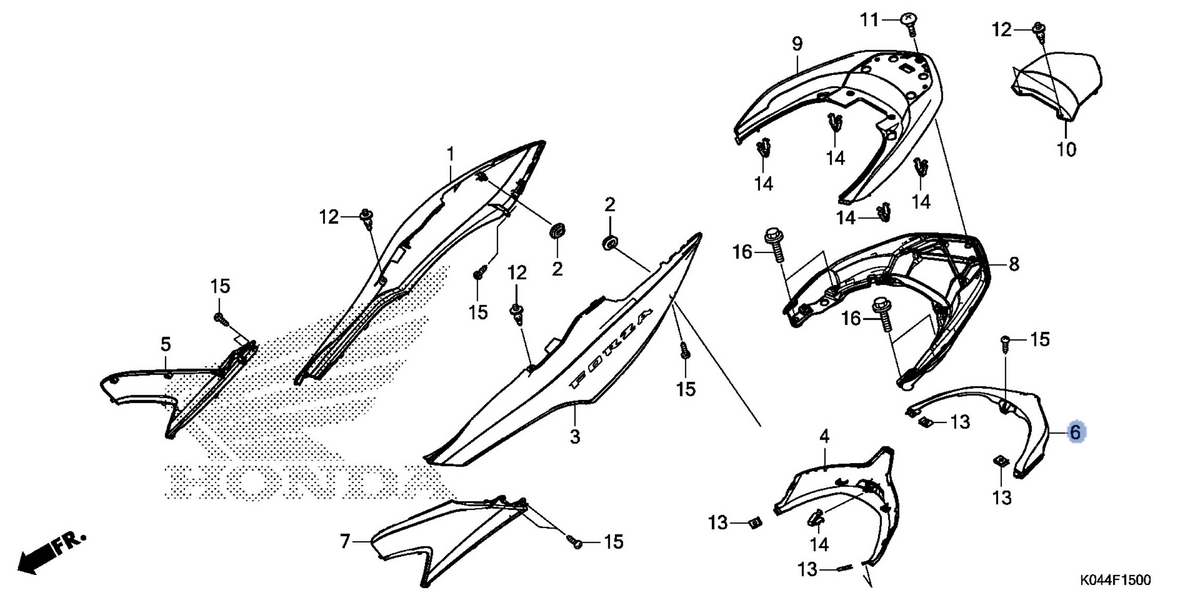 Honda OEM part 83751-K04-930ZE