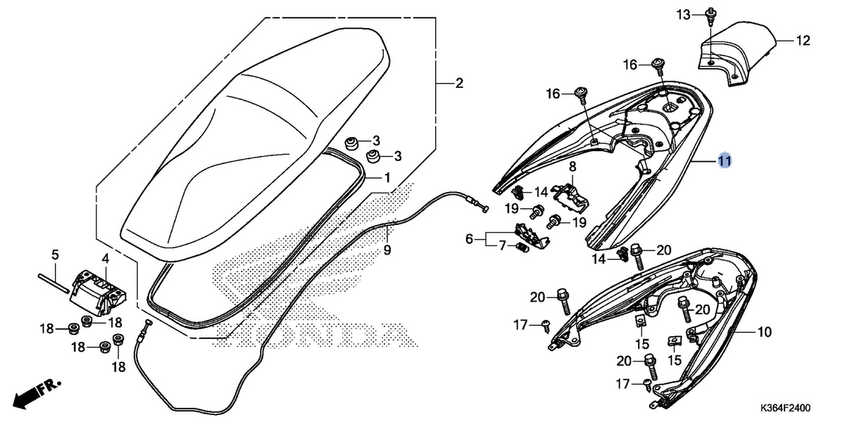 Honda OEM part 84151-K35-V00ZC