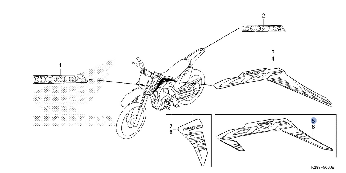 Honda OEM part 86171-K28-AG0ZA