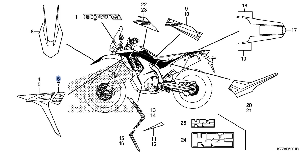 Honda OEM part 86193-KZZ-J00ZA