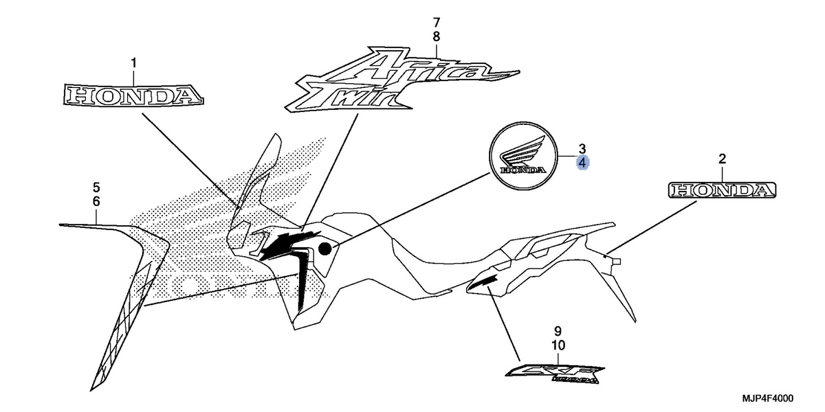 Honda OEM part 86212-MJP-G50