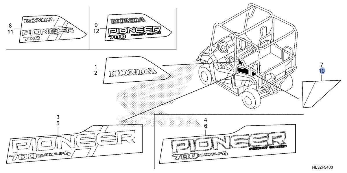 Honda OEM part 86812-HL3-B40ZB