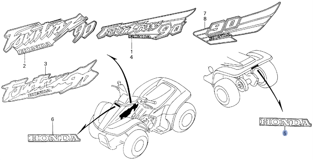 Honda OEM part 87127-HM3-A10ZC