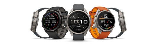 Garmin fēnix 9 Pro – 47mm – Titanium / Autumn Orange-Spark Orange Silicone Band – 010-04336-05