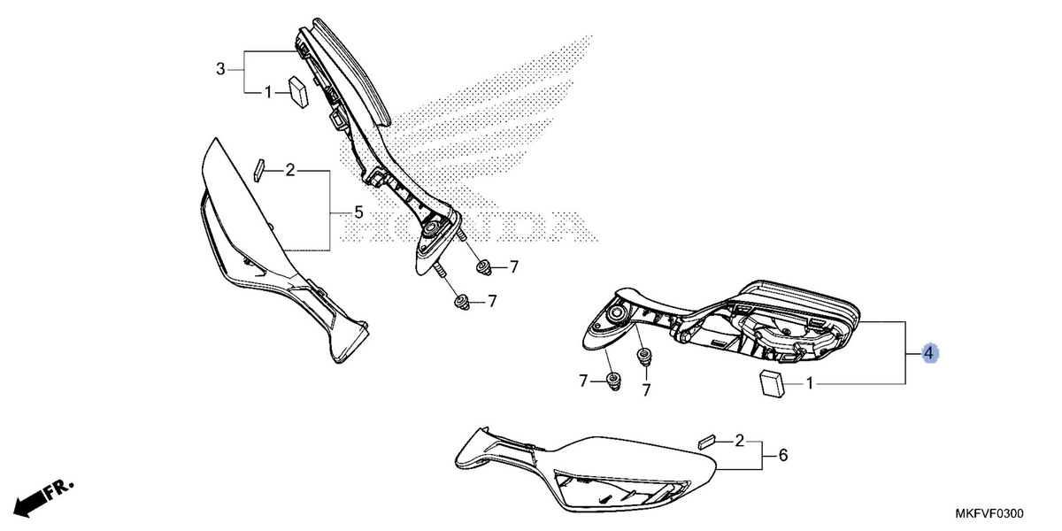 Honda OEM part 88105-MKF-D41